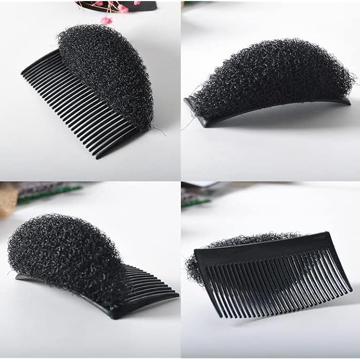 ECIF 2 Pcs Sponge Hair Pad Volume Inserts – Bump It Up Comb Base Bun Maker & Beehive Hair Styler Tool for Women & Girls (Large) - Image 3